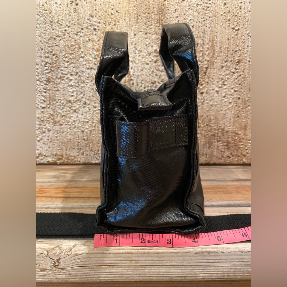 LIKE NEW Urban Outfitters Sold Out BDG Serena Coated Denim Mini Tote Bag - Black - Picture 15 of 16